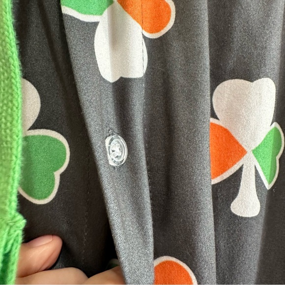 Bioworld Mens Irish Flag Shamrock Clover Print Pajama Loungewear Pants Medium - Picture 3 of 6